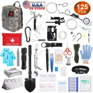 125 In 1 Emergency Trauma First Aid Kit