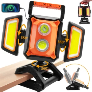4000LM Magnetic & Clamp LED Work Light Rechargeable