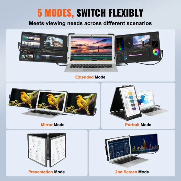 18.5-inch 1080P IPS Extended Swivel Portable Monitor - Modern ...