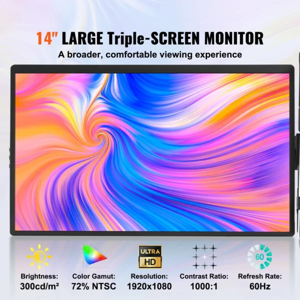 18.5-inch 1080P IPS Extended Swivel Portable Monitor - Modern ...