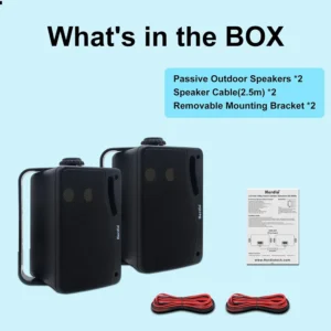 Passive Outdoor Speakers Wired Waterproof 200W