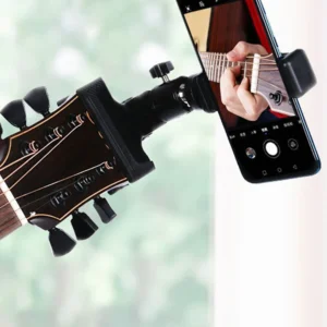 Adjustable Angle Guitar Cell Phone Stand Clamp for Live Broadcast