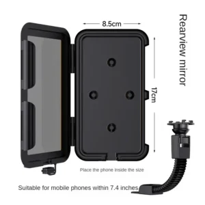 Motorcycle Phone Holder Support Waterproof Case